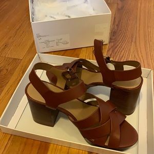 &other stories platform leather sandal